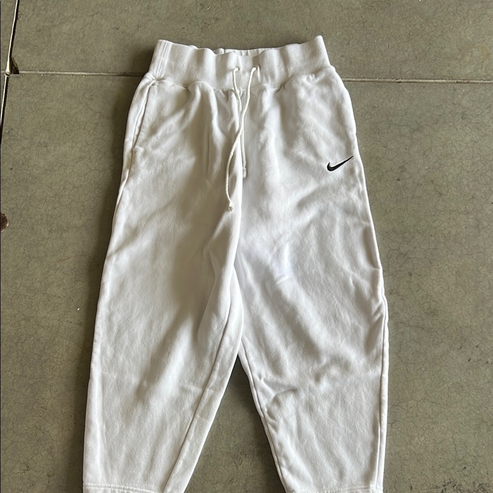 Nike White Jogger Pants